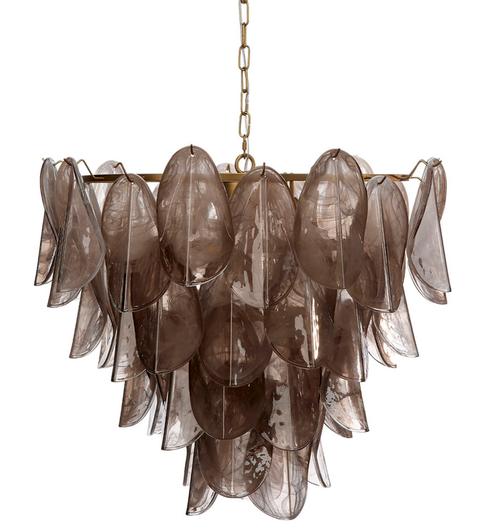 Magnolia 10-Light Quartz Glass Chandelier by Jamie Young