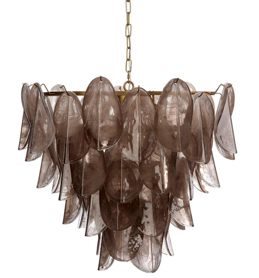Magnolia 10-Light Quartz Glass Chandelier by Jamie Young