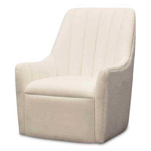 Bowie Swivel Chair White by Moes Home