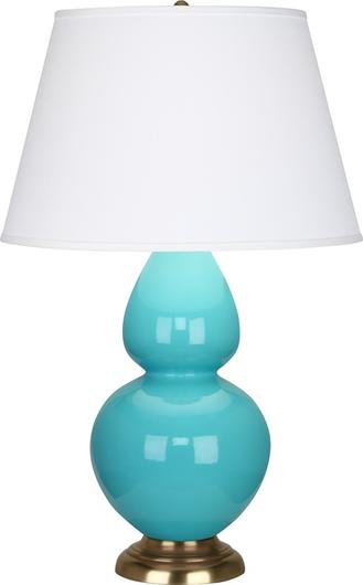 Egg Blue Double Gourd Table Lamp by Robert Abbey