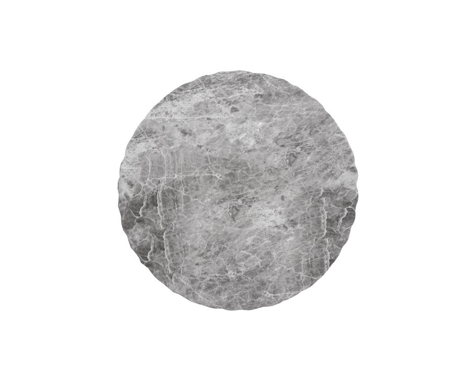 Cara End Table - Marble Look - Grey by Sunpan
