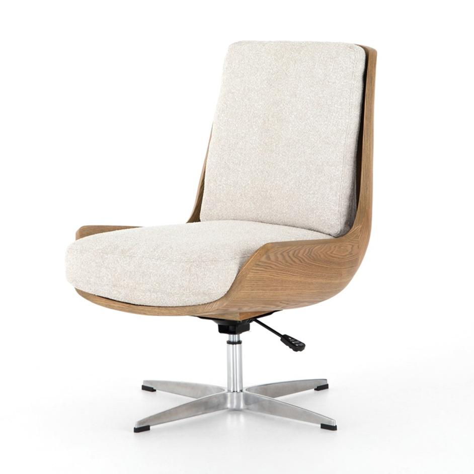Burbank Desk Chair In Elder Sand by FOUR HANDS