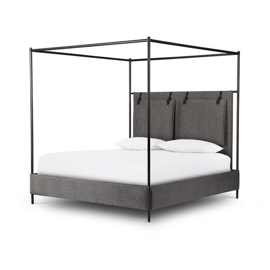 Leigh Canopy Queen Bed - San Remo Ash by Four Hands