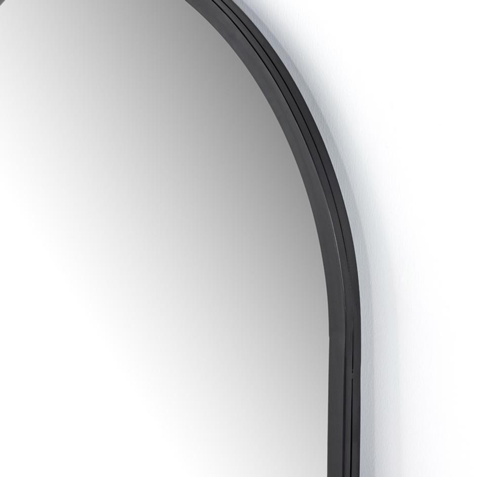 Dawson Floor Mirror In Matte Black by FOUR HANDS
