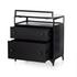 Shadow Box Nightstand In Black by FOUR HANDS