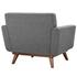 Anthem Upholstered Fabric Armchair In Expectation Gray by Modway Furniture