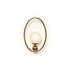 Elliot Sconce In Patina Brass And Frosted Glass And Clear Cord by Four Hands