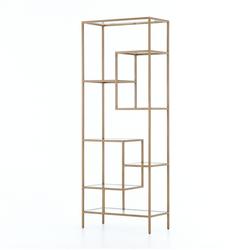 Helena Brass 83" Bookshelf by FOUR HANDS