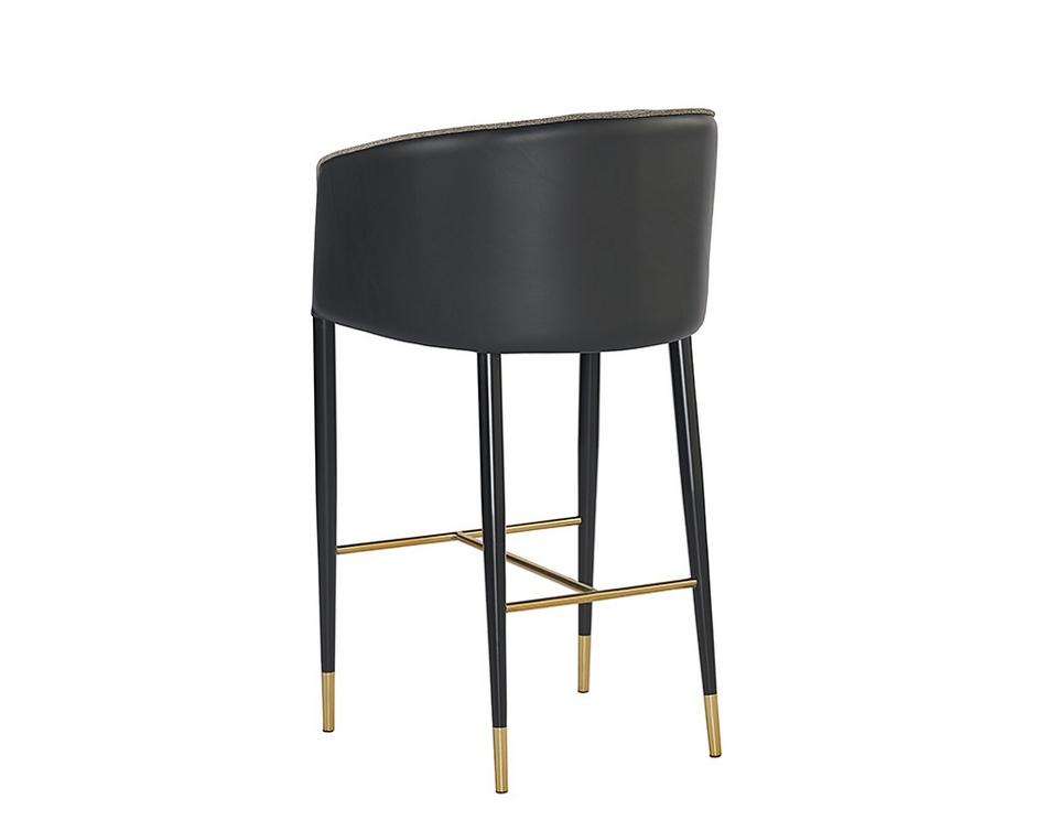 Asher Barstool - Sparrow Grey / Napa Black by Sunpan