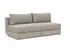 OSVALD FULL SOFABED in KENYA GRAVEL FABRIC WITH Black steel LEGS 579 by INNOVATION USA