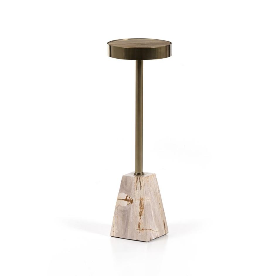 Galen End Table - Light Petrified Wood by Four Hands