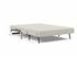 CUBED FULL SOFA BED in MIXED DANCE NATURAL FABRIC WITH Chrome legs 527 by INNOVATION USA