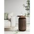 Atalia KD Reclaimed Teak Side/ End Table w/ Steel Tray Top, Antique Copper  by New Pacific Direct