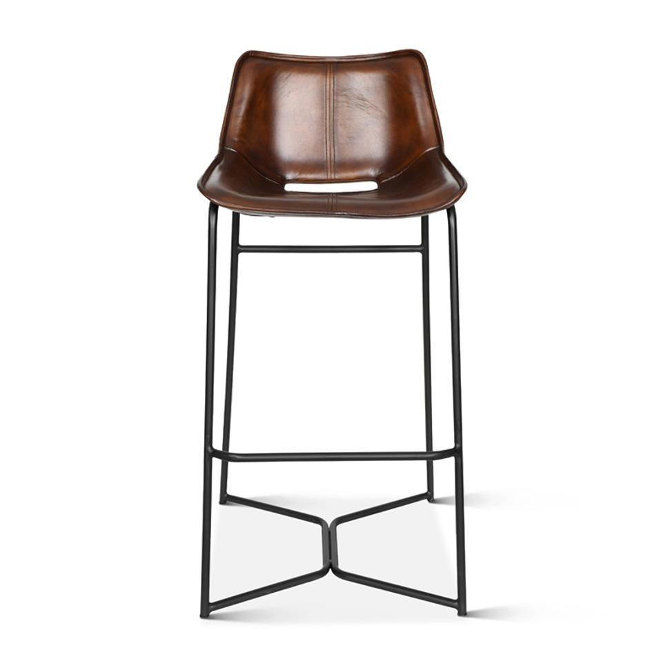 Essex Stanley Bar Chair, Hand Washed Chestnut by Home Trends & Design
