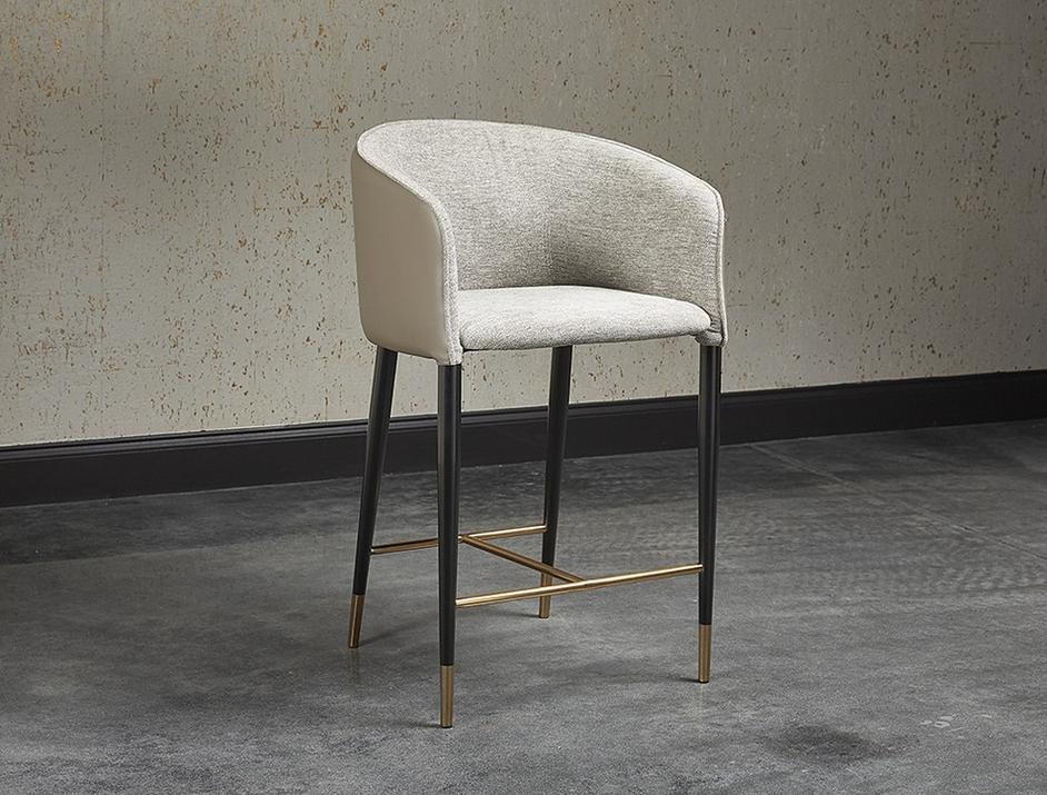 Asher Counter Stool - Flint Grey / Napa Taupe by Sunpan