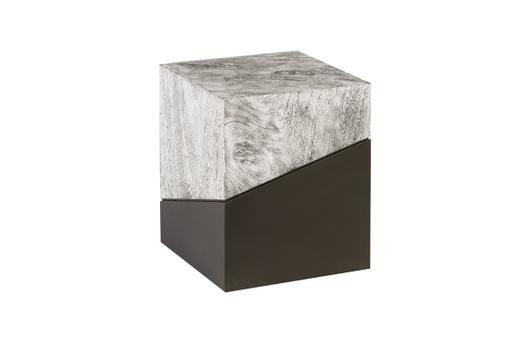 Geometry Stool, Gray Stone by PHILLIPS COLLECTION