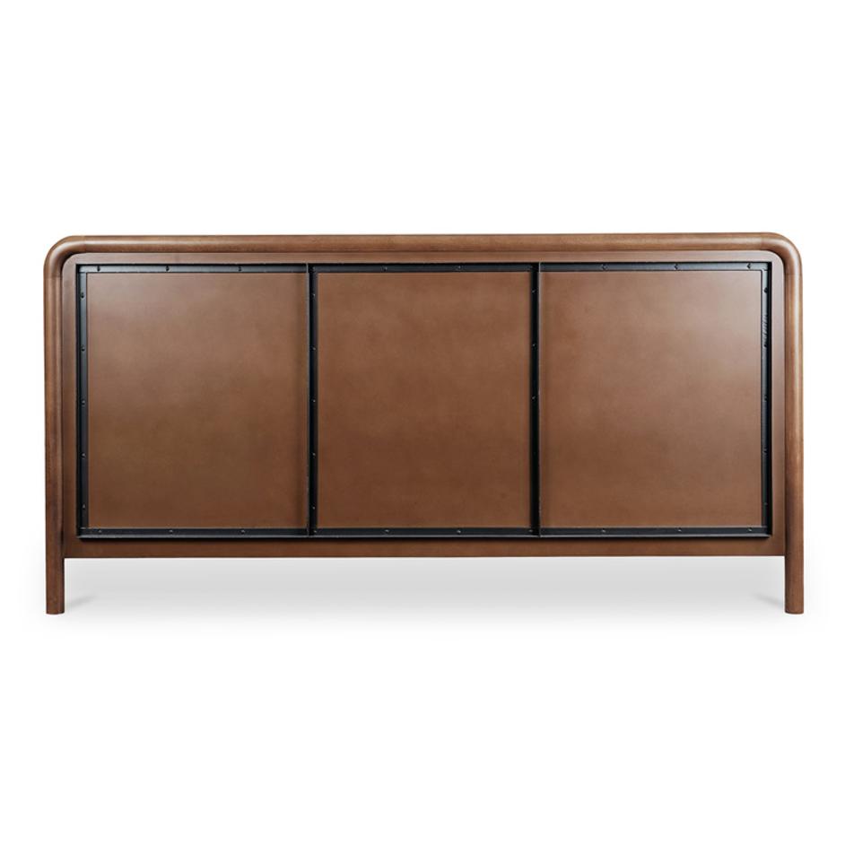 Rye King Bed Warm Brown by Moes Home