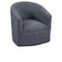 Valencia Swivel Accent Chair Blue by Classic Home