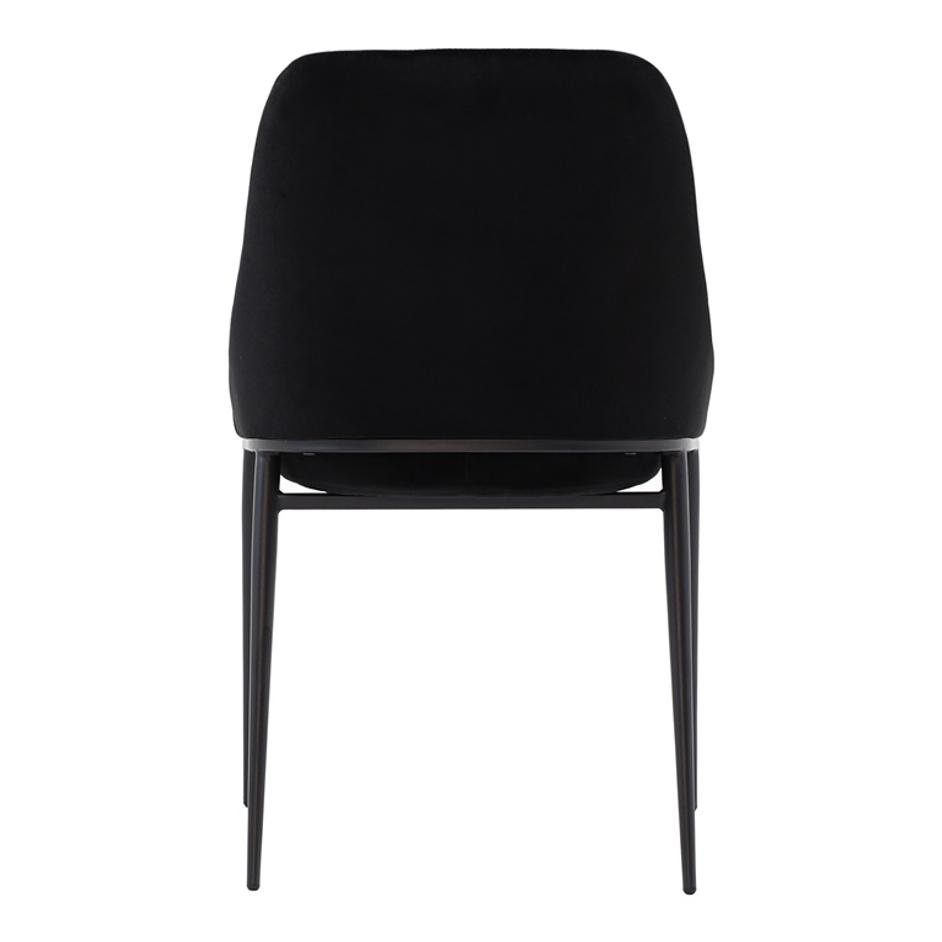 SEDONA DINING CHAIR SHADOWED BLACK VELVET-M2 by Moes Home