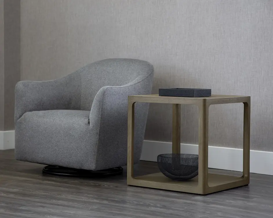DONCASTER SIDE TABLE - SMOKE GREY by Sunpan