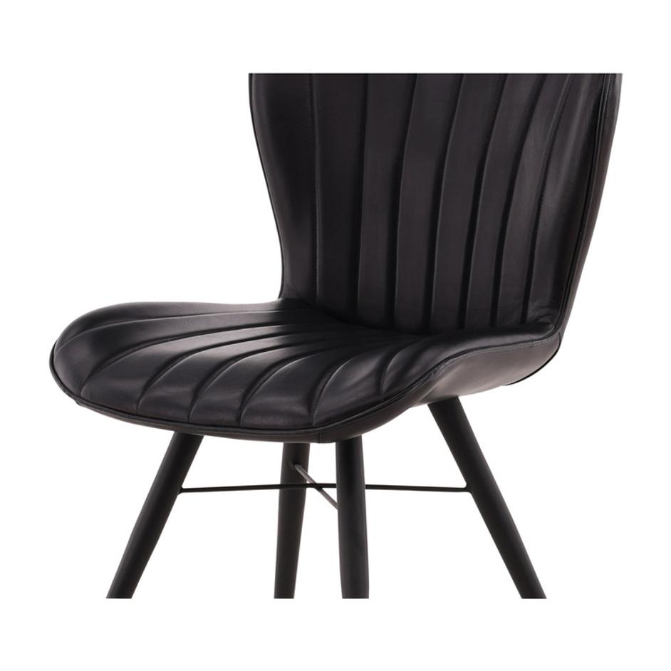 Black Peloso Side Chair by Furniture Classics