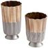 Twin Tones Vase in Black and Bronze by Cyan Design