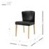 Albie KD PU Dining Side Chair, Casa Black by New Pacific Direct