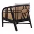 Ferrara Rattan Accent Arm Chair In Black/ Natural by New Pacific Direct