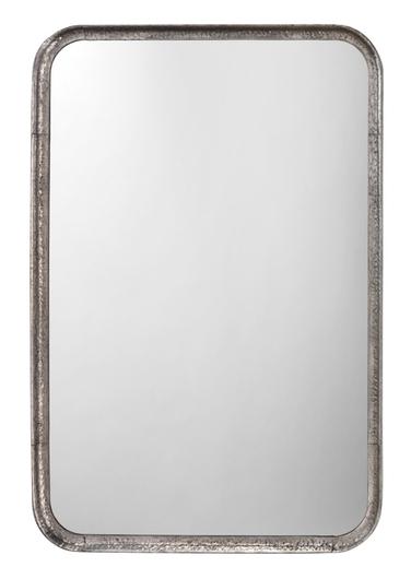 Principle Iron Rectangle Wall Mirror, Silver by Jamie Young