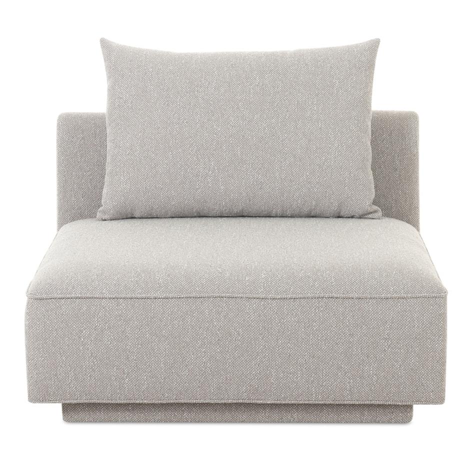 Rosello Slipper Chair Light Grey by Moes Home