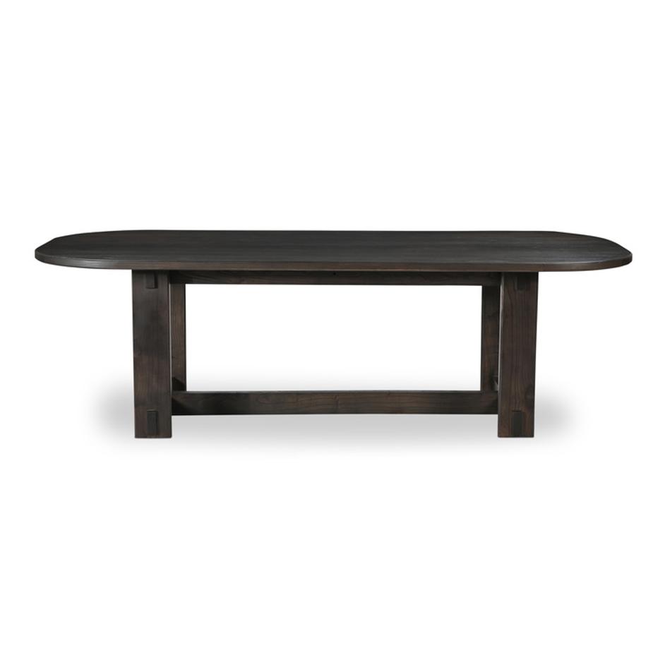 Glenn Oval Dining Table Dark Brown by Moes Home