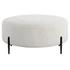 Arles Large Plush White Ottoman by Uttermost