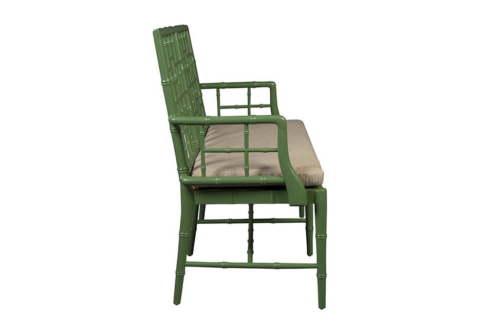 Green Belleville Settee by Furniture Classics