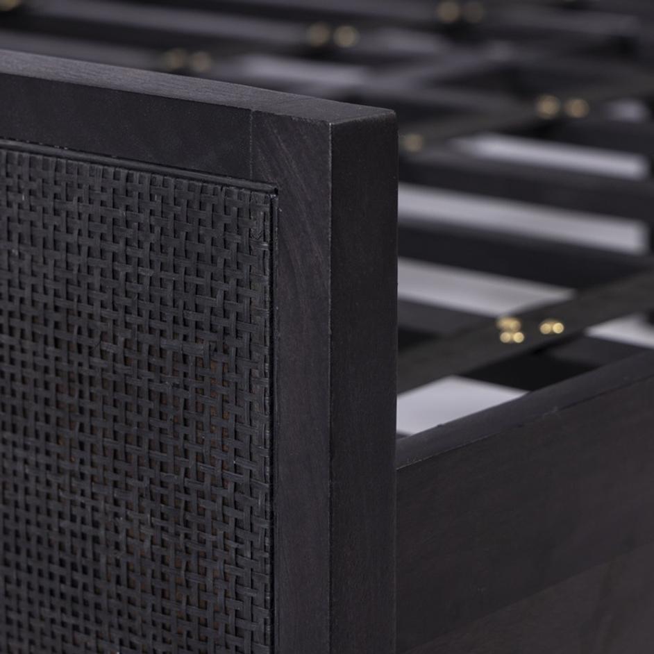 Sydney Queen Bed - Black Wash by Four Hands