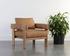CARMICHAEL LOUNGE CHAIR - LUDLOW SESAME LEATHER by Sunpan