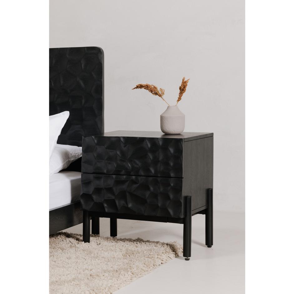 Misaki Nightstand Black by Moes Home