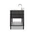Toulouse Single Vanity - Satin Black Veneer by Four Hands