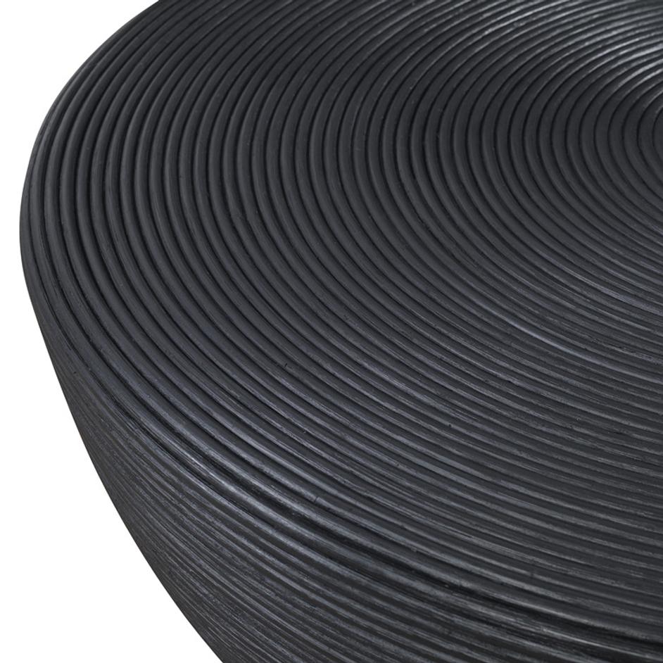 Bongo Black Rattan Coffee Table by Uttermost