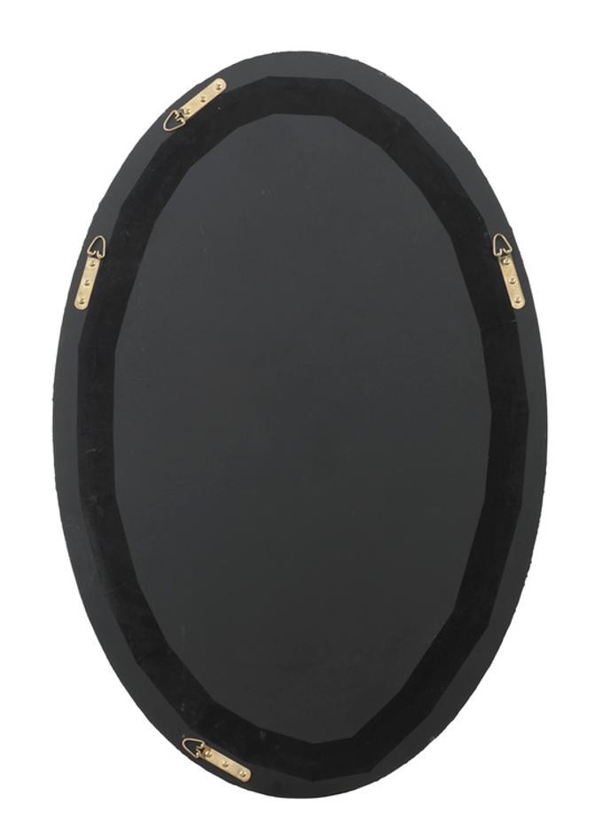 Ovation Oval Wall Mirror, White by Jamie Young