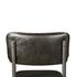 Bill 17" Ebony Leather and Iron Dining Chair by Home Trends & Design