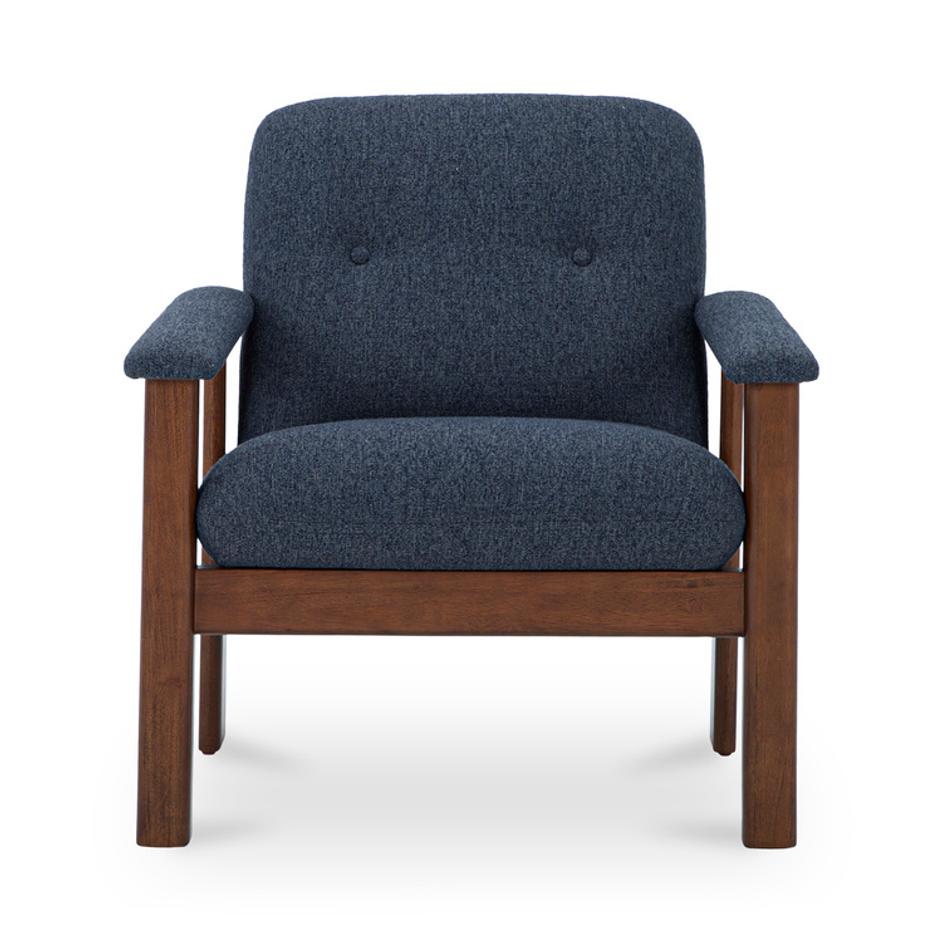 Parker Lounge Chair Dark Blue by Moes Home