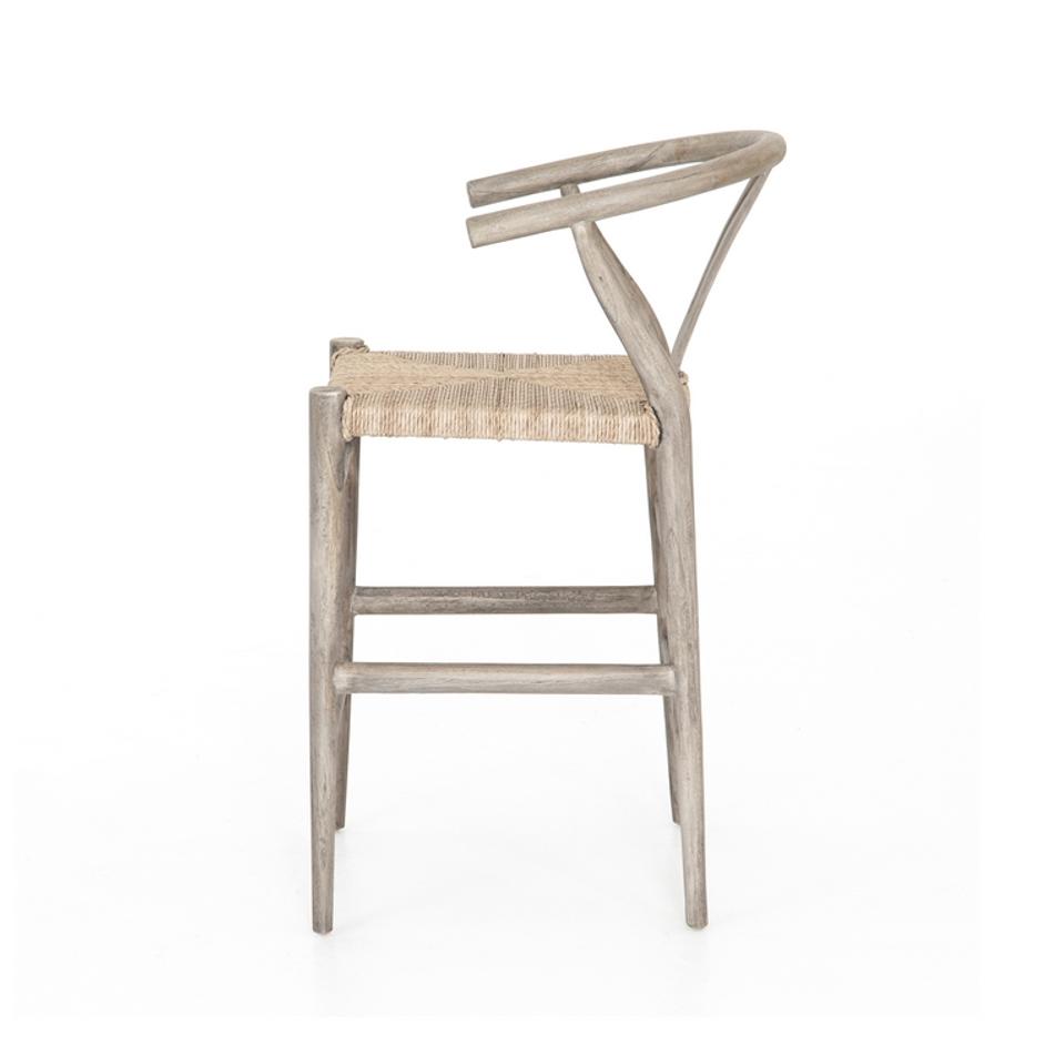 Muestra Bar Stool-Weathered Grey by FOUR HANDS