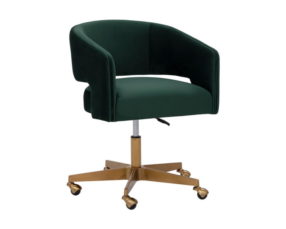 CLAREN OFFICE CHAIR - DEEP GREEN SKY by Sunpan