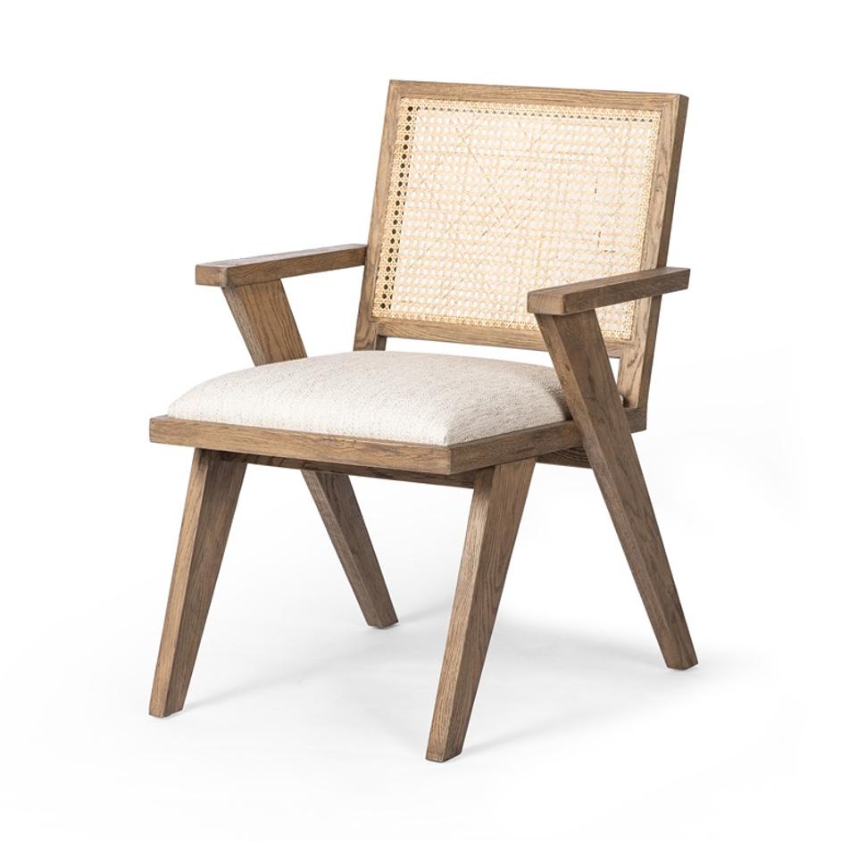 Flora Dining Chair In Drifted Plank Grey by FOUR HANDS