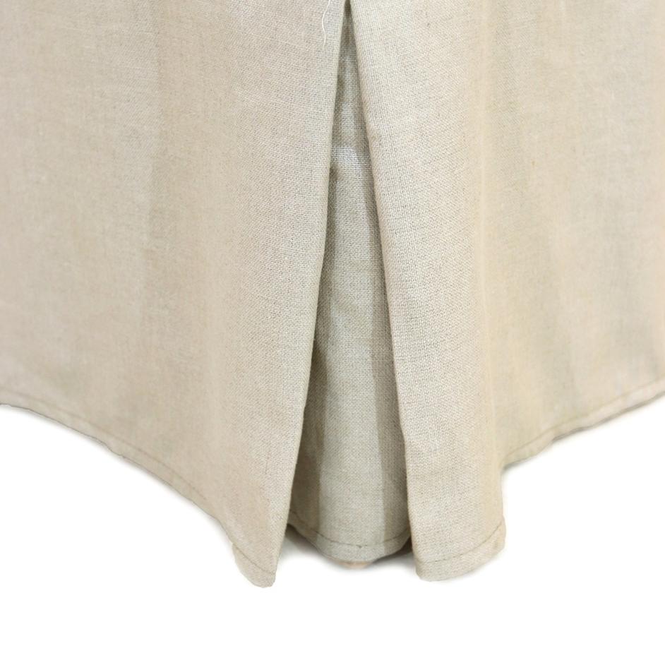 Linen Floor Length Slip Covered Parsons Chair by Furniture Classics