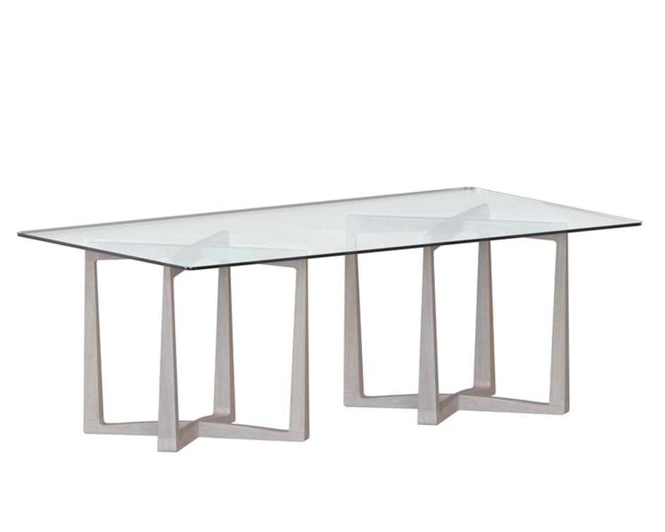 GLASS DINING TABLE TOP - RECTANGULAR - CLEAR - 86.5" by Sunpan