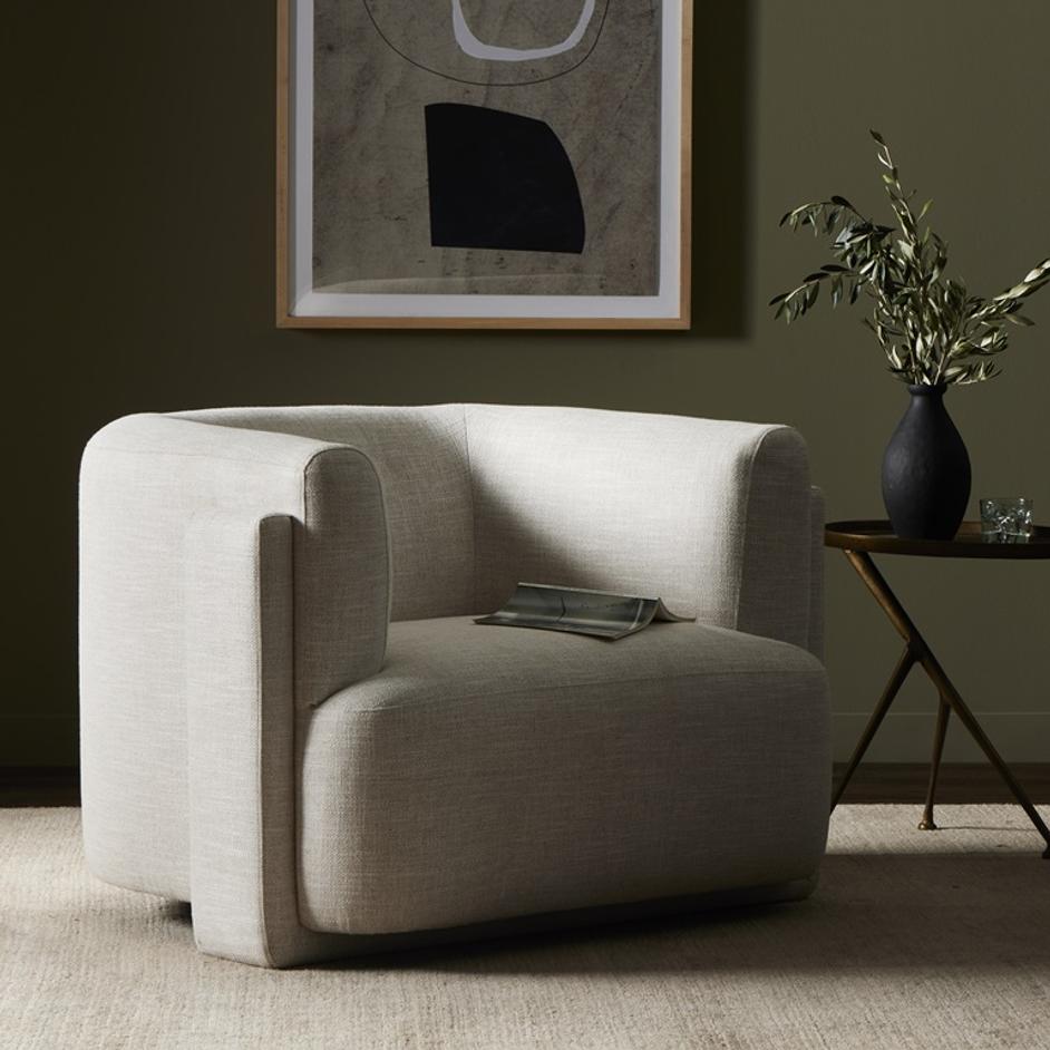Hartley Chair In Dover Crescent by FOUR HANDS