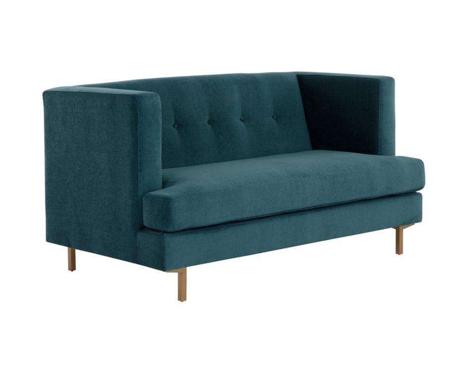 SHERIDAN 2 SEATER SOFA - DANNY TEAL by Sunpan