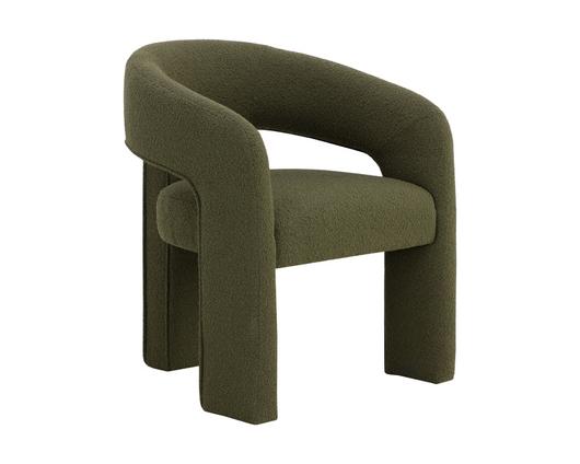 ISIDORE DINING ARMCHAIR - COPENHAGEN OLIVE by Sunpan