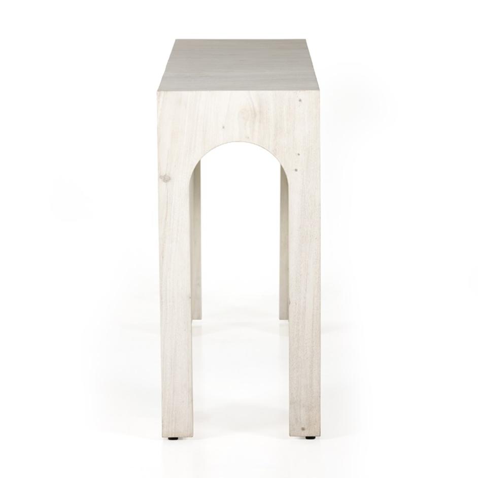 Fausto Console Table In Bleached Guanacaste by FOUR HANDS